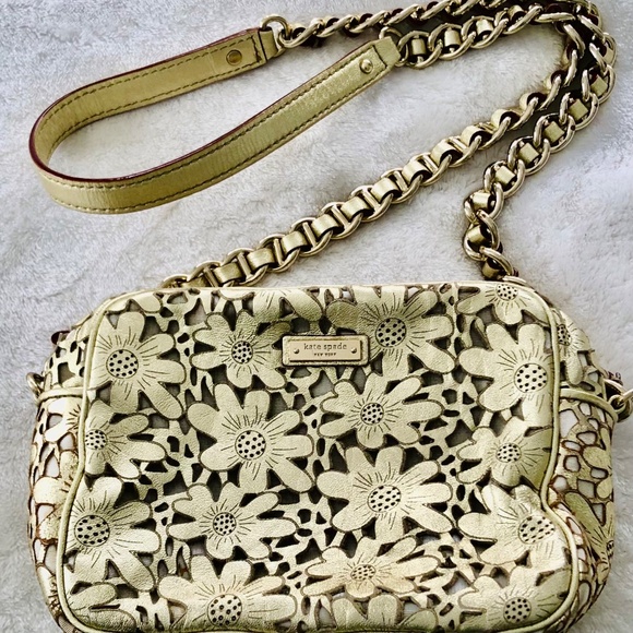 Kate Spade Gold Small Shoulder Bag (LIMITED EDITION) - Perfect Condition! - Picture 5 of 6